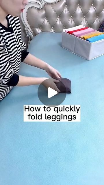 Fold Leggings, Folding Hacks, Shirt Folding, How To Fold, Napkin Folding, Can Organizer, Folding Clothes, Smart Storage, Fancy Folds