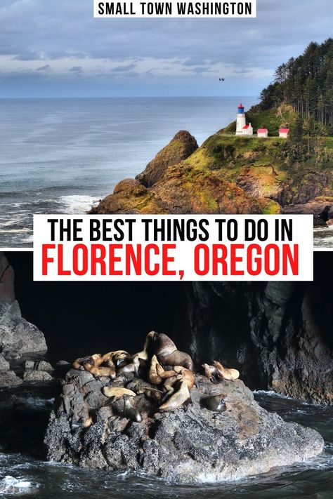 Florence Oregon Things To Do In, Things To Do In Oregon Fall, Oregon Lighthouses, Oregon Sand Dunes, Pch Roadtrip, Small Town Washington, Oregon Roadtrip, Pnw Trip, Oregon Coast Roadtrip