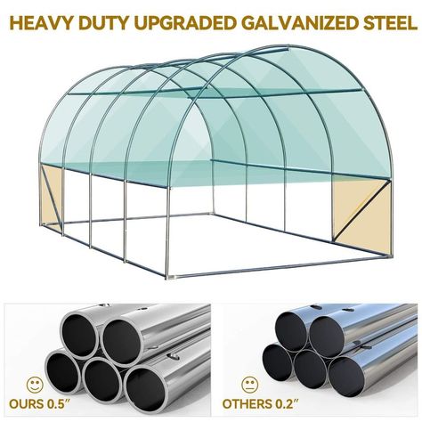 High Tunnel Greenhouse, Greenhouse Large, High Tunnel, Tunnel Greenhouse, Portable Greenhouse, Walk In Greenhouse, 2 Doors, Plant Nursery, Raised Garden Beds