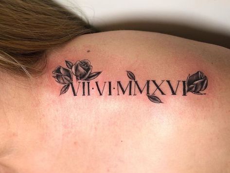 Zwilling Tattoo, Tato Salib, Roman Numeral Tattoo, Numeral Tattoo, Roman Numeral Tattoos, Date Tattoos, Remembrance Tattoos, Inspiration Tattoos, Mother Tattoos