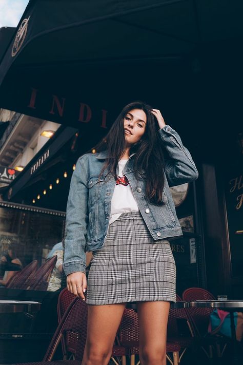 Plaid Skirt Outfit, Skirt Outfits Fall, Elegante Casual, Fall Skirts, Curvy Girl Outfits, Curvy Outfits, Ladies Dress Design, Looks Vintage, Outfits Casuales