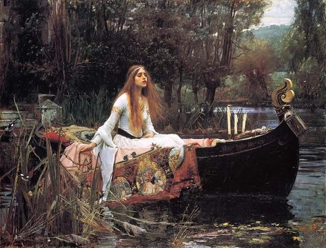 Waterhouse Paintings, John Waterhouse, Lady Of Shalott, Pre Raphaelite Paintings, James Abbott Mcneill Whistler, The Lady Of Shalott, World Famous Paintings, Pre Raphaelite Brotherhood, Roi Arthur