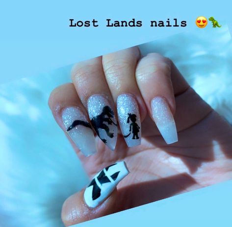 #excision #lostlands Lost Lands Festival Nails, Excision Nails, Lost Lands Nails, Excision Tattoo, Lost Lands Festival, Nails Festival, Rave Nails, Lost Lands, Kandi Kid