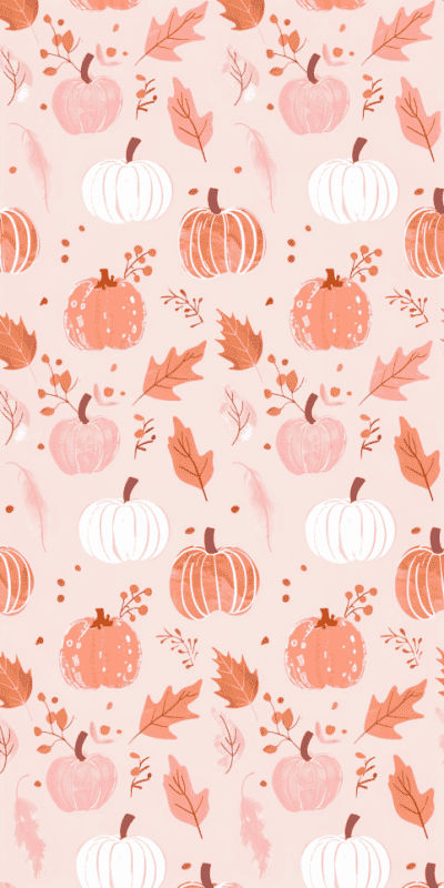 pink pumpkin pattern Fall Phone Screen, Cute Pumpkin Wallpaper, Pink Fall Wallpaper, Fall Wallpaper Cute, Cute Fall Backgrounds, Fall Bookmarks, Canva Backgrounds, Fall Backgrounds Iphone, Helloween Wallpaper