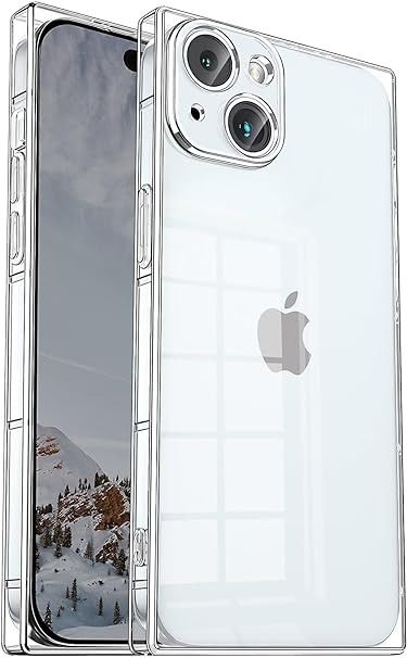 Amazon.com: Tzomsze Clear iPhone 15 Case Square,Full Camera Protection & Reinforced Corners TPU Cushion,Slim Silicone Shockproof Case Cover for Women Girls 6.1 inch 2023 Crystal Clear : Cell Phones & Accessories Square Phone Case, Homescreen Iphone, Iphone Cover, Clear Cases, Phones Accessories, Christmas List, Crystal Clear, Cell Phones, Women Girl