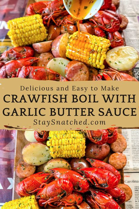 Get ready to savor the authentic taste of a Cajun crawfish boil with our simple recipe. Perfect for gatherings or festive meals, our instructions will help you create a memorable seafood feast featuring succulent crawfish, corn, potatoes, and a blend of aromatic Cajun spices. Frozen Crawfish Boil, Louisiana Crawfish Boil Recipe, Sausage Boil, Crawfish Boil Recipe, Festive Meals, Cajun Spices, Boil Recipes, Dinner Shrimp, Crawfish Recipes