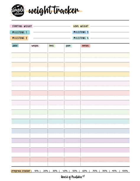 Monitor your weight loss progress with our printable weight tracker. This free weight tracker template is ideal for setting goals and tracking your achievements. Weight Tracker Template, Workout Journal Ideas Planners, Tracker Aesthetic, Workout Calendar Printable, Weight Log, Workout Journal, Fitness Tracker Printable, Week Calendar, Progress Tracker