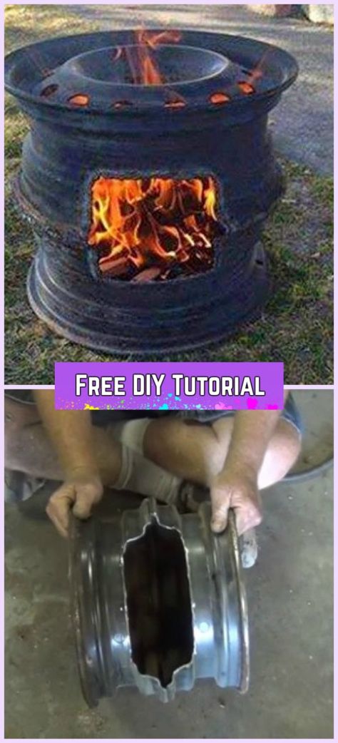 DIY Car Wheel Rim BBQ Grill Tutorial-Video Wheel Rim Ideas, Tire Rims Projects, Rim Fire Pit Ideas, Rim Grill Ideas, Car Rims Ideas Diy, Truck Rim Fire Pit, Tire Rim Fire Pit, Diy Bbq Grill, Diy Metal Fire Pit