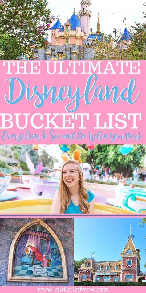 Ultimate Disneyland Bucket List, Disneyland Bucket List, Disneyland Must Do, Things to do at Disneyland, Disneyland Secrets, Disneyland California, Disneyland Resort, Disneyland Tips, Disneyland Food, Disneyland Aesthetic, Disneyland California Pictures, Disneyland Tips and Tricks, Disneyland Tips for Adults, Kait Around The Kingdom, @kaitkillebrew, Disneyland Vacation Planning, Disneyland Vacation, Disneyland 2021, Disneyland Planning, Disney Bucket List, Disney Bucket List Ideas, Disneyland CA Down Town Disney California, Adventure Land Disneyland, Disneyland Must Do List, 2 Days At Disneyland, Fun Things To Do At Disneyland, Planning A Disneyland Trip, Disneyland To Do List, Disneyland Things To Do, Things To Do Near Disneyland