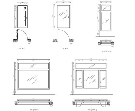 Door and window plan detail dwg file, elevation and section detail, dimension detail, naming detail, fixing glass detail, in and out detail, lock system detail, etc. Door Sketch Architecture, Window Sketch Architecture, Window Detail Drawing, Glass Door Designs, Window Layout, Door Drawing, Floor Plan Symbols, Section Plan, Architecture Symbols