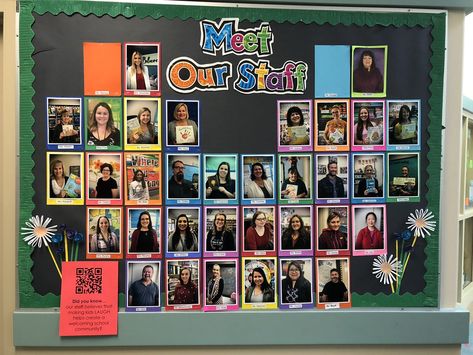 Meet The Staff Bulletin Board, Staff Bulletin Boards, Meet The Staff, Teacher Bulletin Boards, World Teachers, Kids Laughing, School Community, The Staff, So Grateful