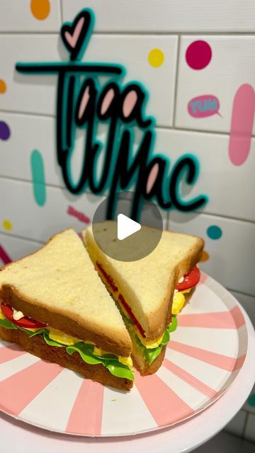 Tegan Maccormack on Instagram: "A SANDWICH, BUT IT’S CAKE! 🥪 

#tiggamac #okiedokie #cake #cakevideo #cakedecorating #caketutorial #sandwichcake #cakedecorator #cakedecorating" Cake Sandwich Ideas, Sandwich Cake Decoration, Tigga Mac, Cake Pucks, Sandwich Cakes, Cake Sandwich, S Cake, Sandwich Cake, Cake Videos