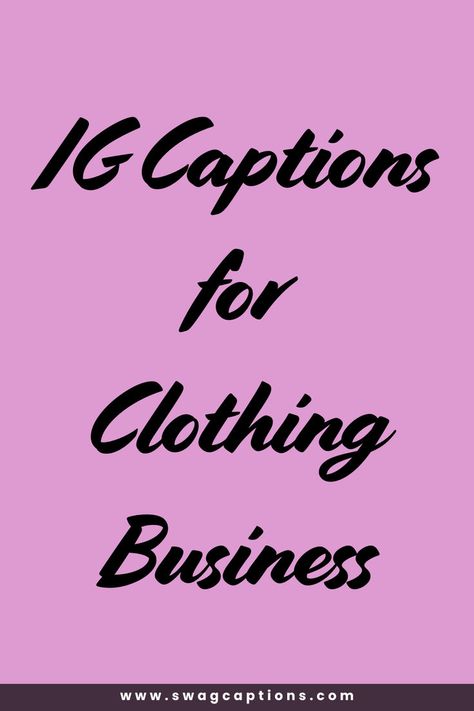 Looking for the perfect IG captions for clothing business posts? We've got you covered with creative, trendy, and engaging captions that showcase your fashion brand. Whether you're highlighting a new collection, promoting a sale, or sharing behind-the-scenes moments, our curated list will help you connect with your audience and boost engagement. Use these captivating captions to make your Instagram feed a fashion destination! Perfect for boutiques, apparel brands, and fashion influencers. Fashion Marketing Campaign, Instagram Boutiques, Modern Fashion Outfits, Cute Captions, Ig Captions, Clothing Business, Caption For Yourself, Trendy Boutique, Boutique Collection