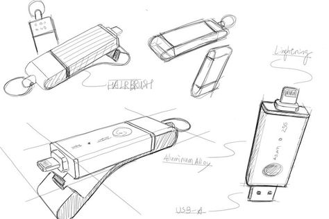 Pendrive sketch design Realistic Flower Drawing, Perspective Sketch, Structural Drawing, Tumblr Drawings, Thumbnail Sketches, Isometric Drawing, Disney Art Drawings, Object Drawing, Industrial Design Sketch