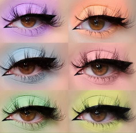 Pastel Eyeshadow Looks For Your Daily Outings - Society19 Pastel Eyeshadow Looks, Pastel Eyeshadow, Pastel Makeup, Cute Eye Makeup, Eye Makeup Designs, Colorful Eye Makeup, Edgy Makeup, Makeup Eye Looks, Creative Eye Makeup