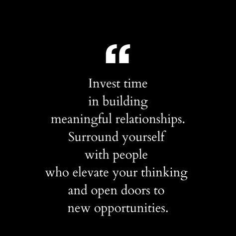 Your network is your net worth. Invest in meaningful connections and surround yourself with people who lift you higher. Remember, you’re the average of the five people you spend the most time with! Surround Yourself With People Who, Surround Yourself With People, Meaningful Connections, Surround Yourself, Successful People, New Opportunities, Net Worth