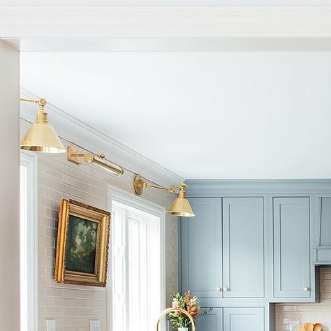 erin kestenbaum on Instagram: "By FAR the proudest of this project of all the ones we’ve completed. The first time we walked this house, we imagined how incredible this kitchen could be within this wall opened up, and it took us three years to realize that dream. I still can’t get over how light and bright this space feels and frankly spacious, even though we barely were able to squeeze this island into the room (made possible only by shifting the wall of appliances on the right backward by 18” - an idea that only occurred to us after living in the house for two years). I cannot recommend enough living in the space for a while before tackling a big reno like this, because there’s absolutely no way we would be as happy with all the decisions we made in here if we hadn’t 😊 #sodomino #inmydo Erin Kestenbaum, Unlacquered Brass Hardware, Wall Opening, Blue Beauty, Blue Cabinets, Unlacquered Brass, Cabinet Hardware, Brass Hardware, Open Up