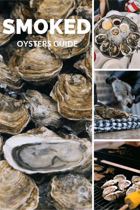 Traeger Smoked Oysters, Smoked Oysters Recipes, Raw Oyster Toppings, Smoked Oyster Recipes, Char Grilled Oysters, Oysters Grilled, Seafood Shells, Smokehouse Recipes, Oyster Dishes