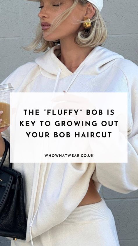 Expert styling tips for your grown out bob. Haircut Growing Out Hair, Grown Out Bob Haircut, Growing Bob Out Stages, Haircuts For Growing Out Short Hair, Hairstyles When Growing Out Hair, Growing Bob Out, Growing Out Bangs Bob, Hairstyles For Growing Out A Bob, Bob Growing Out Stages