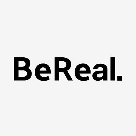 BeReal. logo with the same proportions as the original but the color scheme is black on white White Be Real App Icon, Be Real App Logo, Bereal App Icons White, Christmas App Icons, Christmas Ios, Whatsapp Logo, Pastel Icons, Dream Phone, Application Icon