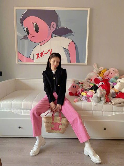 Hana Lin, Estilo Ivy, Look Office, Causual Outfits, Pink Outfits, 가을 패션, 여자 패션, Fancy Outfits, Pink Outfit