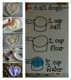 Recipe for plaster baby footprint.  Pin found by Freebies-For-Baby.com Salt Dough Handprints, Baby Christmas Crafts, Diy Mother's Day Crafts, Imagination Tree, Baby Art Projects, Baby Footprint, Diy Gifts For Mom, Christmas Crafts For Kids To Make, Diy Father's Day Gifts