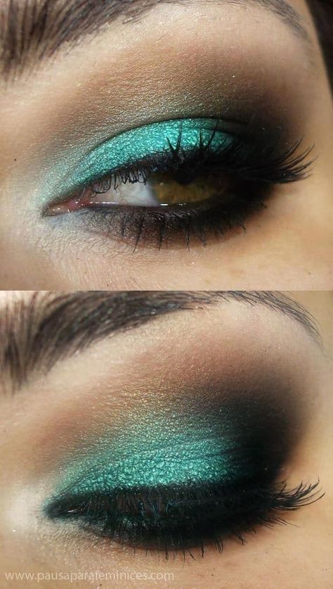 Go Green: Green Eyeshadow Looks Make Up Foundation, Bad Makeup, Makeup Mistakes, Eye Makeup Pictures, Smoky Eyes, Makijaż Smokey Eye, Mineral Powder, Powder Makeup, Makeup Pictures