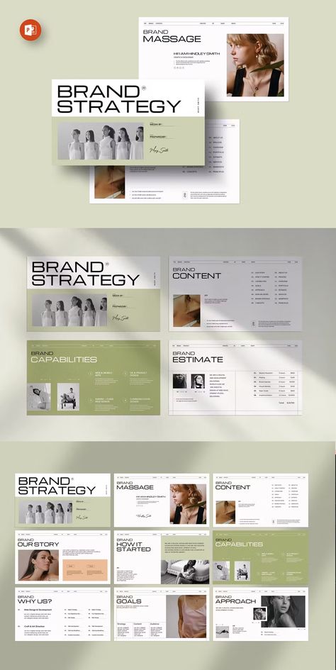 Brand Strategy PowerPoint Presentation Template Specification Design Layout, Brand Strategy Presentation Design, Brand Strategy Presentation, Brand Identity Presentation, Strategy Presentation Template, Agency Presentation, Strategy Presentation, Report Layout, Modern Presentation