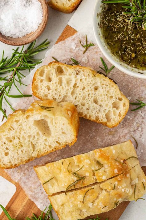 Easy Loaf Pan Bread, Easy Loaf Of Bread Recipe, Focaccia Bread In Loaf Pan, Focaccia Bread Small Batch, Easy Small Batch Bread, Foccacia Bread In Loaf Pan, Simple Bread Loaf Recipe, Loaf Pan Focaccia Bread, Simple Focaccia Bread