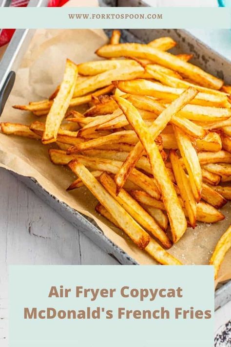 Air Fryer Fries, Mcdonald French Fries, Air Fryer French Fries, Homemade Fries, French Fries Recipe, Crispy French Fries, Homemade French Fries, Frozen French Fries, Best Air Fryer