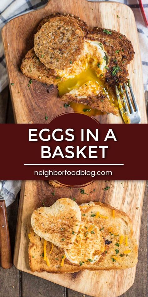 Dippy eggs and buttery toast--what could be better than Eggs in a Basket? This is an easy breakfast recipe for busy mornings, but I also love making it for a lazy dinner! Buttery Toast, Toast And Eggs, Lazy Dinner, Dippy Eggs, Eggs In A Basket, Lazy Dinners, Easy Breakfast Recipe, Breakfast Waffles, Egg Recipes For Breakfast