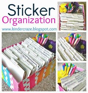 Sticker Organizer Scrapbook Storage, Scrapbook Organization, Sticker Organization, Dream Craft Room, Classroom Organisation, Sticker Storage, Ideas Para Organizar, Scrapbook Room, Office Crafts