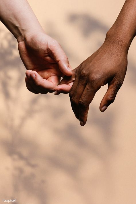 Diverse couple holding hands | premium image by rawpixel.com / McKinsey #picture #photography #inspiration #photo #art #hands Hand Holding Pinky, Handholding Couple Pose, Holding Hands Across Table, Holding Hands Pose Reference, Almost Holding Hands, Hands Interacting, Pinky Holding, Holding Hands Reference, Hands Entwined