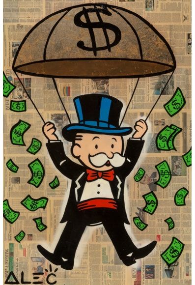 Money Design Art, Motivational Art Prints, Alec Monopoly, Collage On Canvas, Popular Paintings, Graffiti Wallpaper Iphone, Acrylic Spray Paint, Money Design, Pop Art Canvas