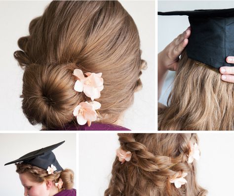 35 graduation hairstyles for different looks and lengths plus 3 graduation hairstyle hacks for better photos and longer-lasting styles on your big day!