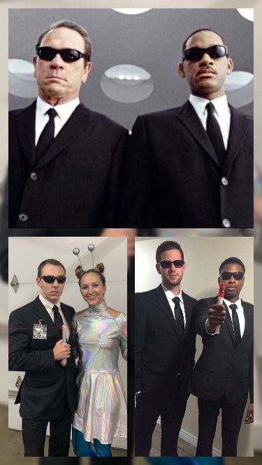 Men in Black Halloween costume 2022 Costume Party Ideas Outfits Men, Men In Black Trunk Or Treat, Men In Black Spirit Day, Men Duo Halloween Costumes, Black Men Halloween Costumes, Halloween Costumes 2022 Men, Men Customes Halloween, Disfraz Men In Black, Black Men Halloween Costumes Ideas