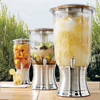 Luau Party Food, Wine Dispenser, Beverage Tub, Beverage Dispensers, Beverage Dispenser, Ice Cold Drink, 카페 인테리어 디자인, Drink Station, Wedding Drink