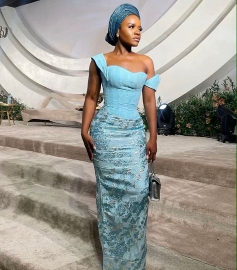 Lace style, African fashion, Lace dress, Aso ebi dress, Women Dress, African Lace Gown, Dress for Women. Evening Dress,  Lace Mermaid Gown Dress For Women, Cultural Outfits, Lace Gown Dress, Nigerian Traditional Dresses, Aso Ebi Dresses, Aso Ebi Lace Styles, Nigerian Outfits, Ankara Dress Designs, Nigerian Dress