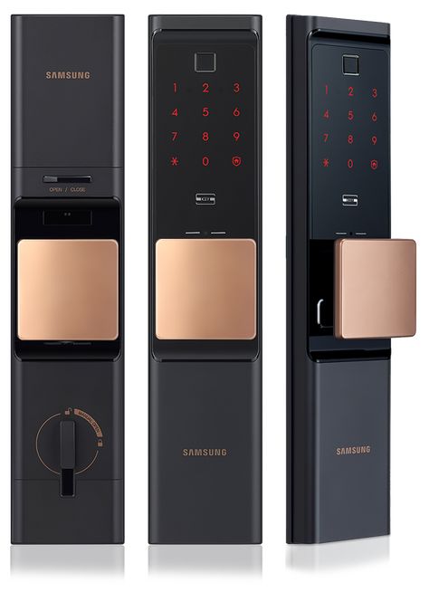 SAMSUNG SHP-DR708 | SMART IoT, WiFi DIGITAL DOOR LOCK Smart Door Lock Keyless Entry, Samsung Door Lock, Modern Keyless Entry Front Door, Smart Door Lock Design, Door Lock Design, Keyless Door Lock, Digital Door Lock, Digital Lock, Smart Door Locks