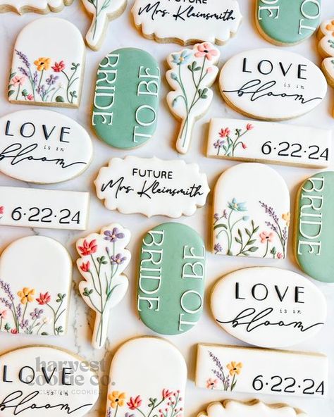 Flower Bridal Shower Theme, Love Is In Bloom, Wedding Shower Cookies, Bridal Shower Inspo, Wedding Shower Themes, Bridal Shower Planning, Bridal Shower Cookies, Spring Bridal Shower, Bridal Shower Inspiration