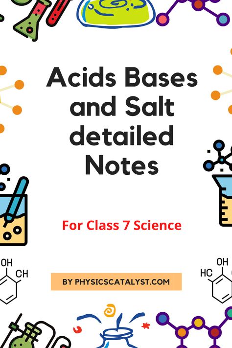 Preparation Of Salts Chemistry, Class 7 Study Tips, Acids Bases And Salts Notes, Acids And Bases Chemistry Notes, Acid Bases And Salts Class 10 Notes, Class 7 Science Notes, Academic Notes, Chem Notes, Acids Bases And Salts