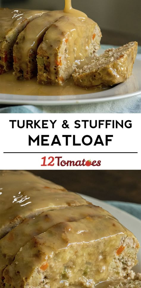 Turkey And Stuffing Meatloaf Turkey And Stuffing Meatloaf, Stuffing Meatloaf, Turkey Loaf, Turkey And Stuffing, Turkey Meatloaf Recipes, Beef Meatloaf, Turkey Stuffing, Turkey Meatloaf, Easy Turkey