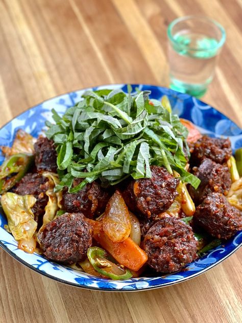 Blood Sausage Stir Fry (Soondae Bokkeum) Sausage Stir Fry, Best Korean Food, Sausage Wrap, Blood Sausage, Veggie Fries, Sausage Dishes, My Top 3, Korean Street Food, Stir Fry Sauce