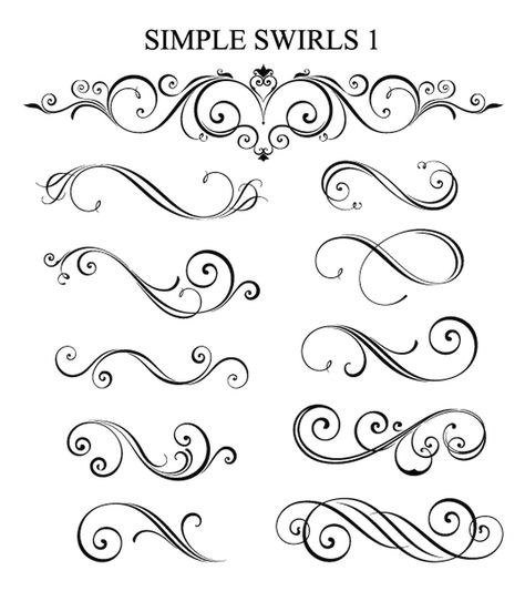 Calligraphy Swirls, Swirl Design Pattern, Calligraphy Lines, Letters Decor, August Themes, Letters Printable, Flourish Design, Decorative Lines, Drawing Letters