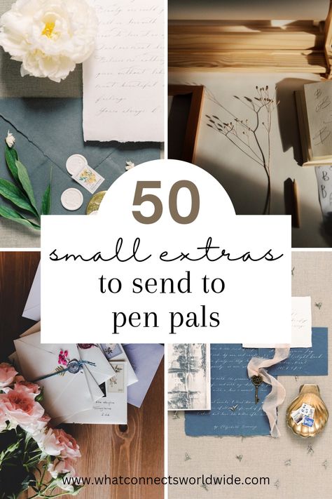 Flat extras for your letters to make your pen pals day Things To Put In Letters Gift Ideas, Pen Pal Introduction Letter, Handmade Stationary Ideas, Pretty Letters Mail, Pen Pal Ideas For Adults, Cute Mail Letters, Pen Pals Letters, Pen Pal Gift Ideas, Pen Pal Inspiration