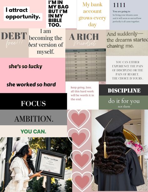 Positive energy! Positive words! Get Accepted To College, Academic Validation Lockscreen, College Graduation Motivation, College Topper Aesthetic, College Manifestation Board, Vision Board Graduation College, Manifest College Acceptance, Vision Board College Acceptance, Graduating Motivation