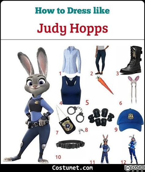 Judy Hopps And Nick Wilde Halloween Costume, Judy Zootopia Costume, Judy And Nick Costume, Zootopia Nick And Judy Costume, Nick And Judy Costume, Judy Hops Costume, Zootopia Halloween, Zootopia Police, Zootopia Costume