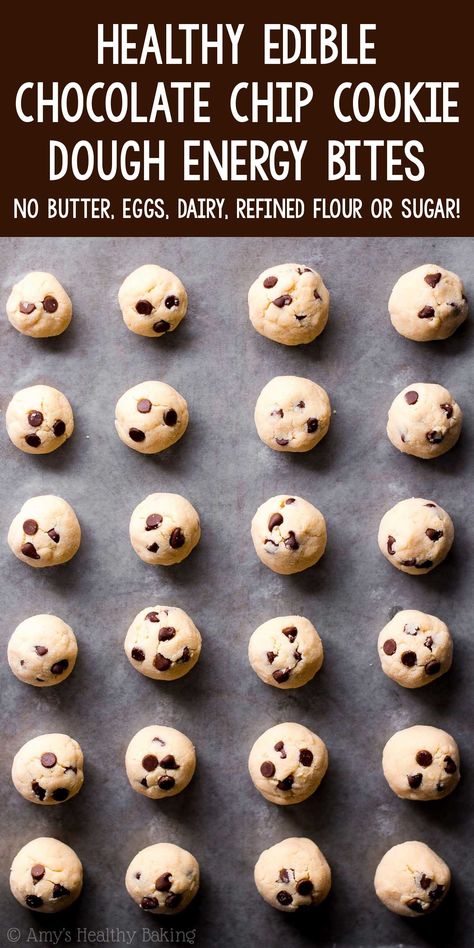 Gluten Free Cookie Dough Bites, Dairy Free Cookie Dough, Healthy Chocolate Chip Cookie Dough, Protein Cookie Dough Balls, Healthy Cookie Dough Bites, Healthy Chocolate Chip Cookie, Edible Cookie Dough Bites, Protein Chocolate Chip Cookies, Edible Chocolate Chip Cookie Dough