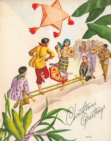 Pinoy Kollektor: 79. 1960s Native Philippine Christmas Cards Philippine Culture Poster, Philippine Costume, Philippine Christmas, Filipino Vintage, Philippine Traditions, Paskong Pinoy, Christmas In The Philippines, Philippines Christmas, Maligayang Pasko