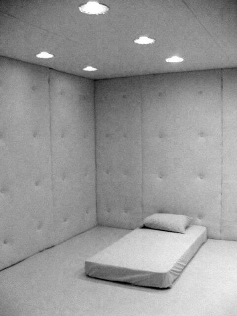 The Quiet room is ready for you Mental Asylum, Insane Asylum, Padded Wall, Psychiatric Hospital, Quiet Room, Hospital Room, Mental Hospital, White Room, Room Aesthetic